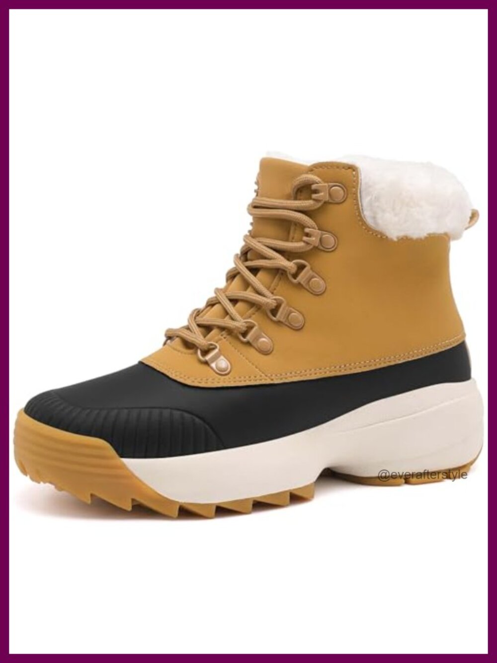 Waterproof Suede Fleece-Lined Winter Snow Boots Non-Slip Ankle